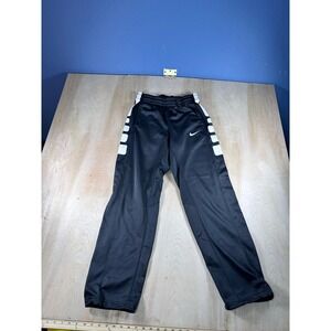 Nike Therma-FIT Youth Medium boys Athletic Track Pants White Side Stripe Joggers